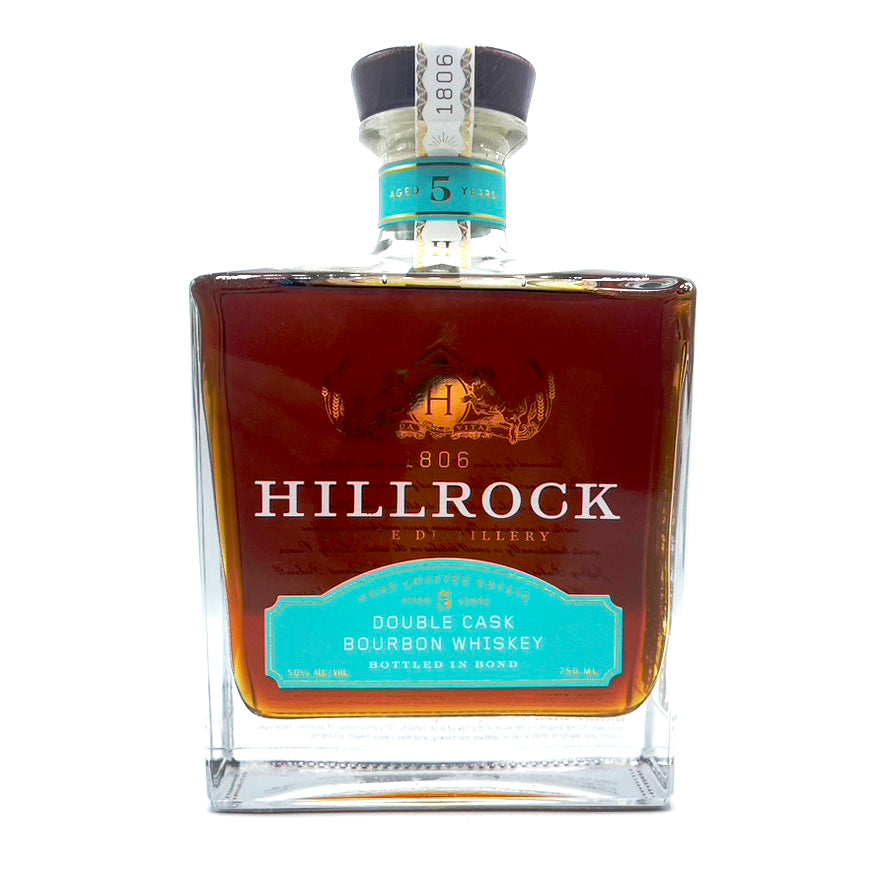 HILLROCK BOURBON DOUBLE CASK WHISKEY BOTTLED-IN-BOND 5YR 750ML