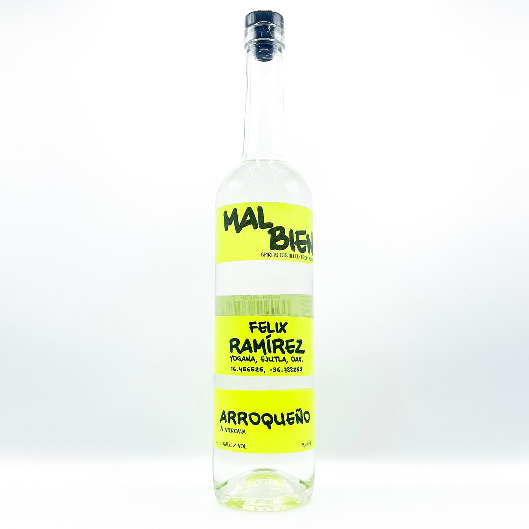 MAL BIEN MEZCAL FELIX RAMIREZ ARROQUENO 750ML