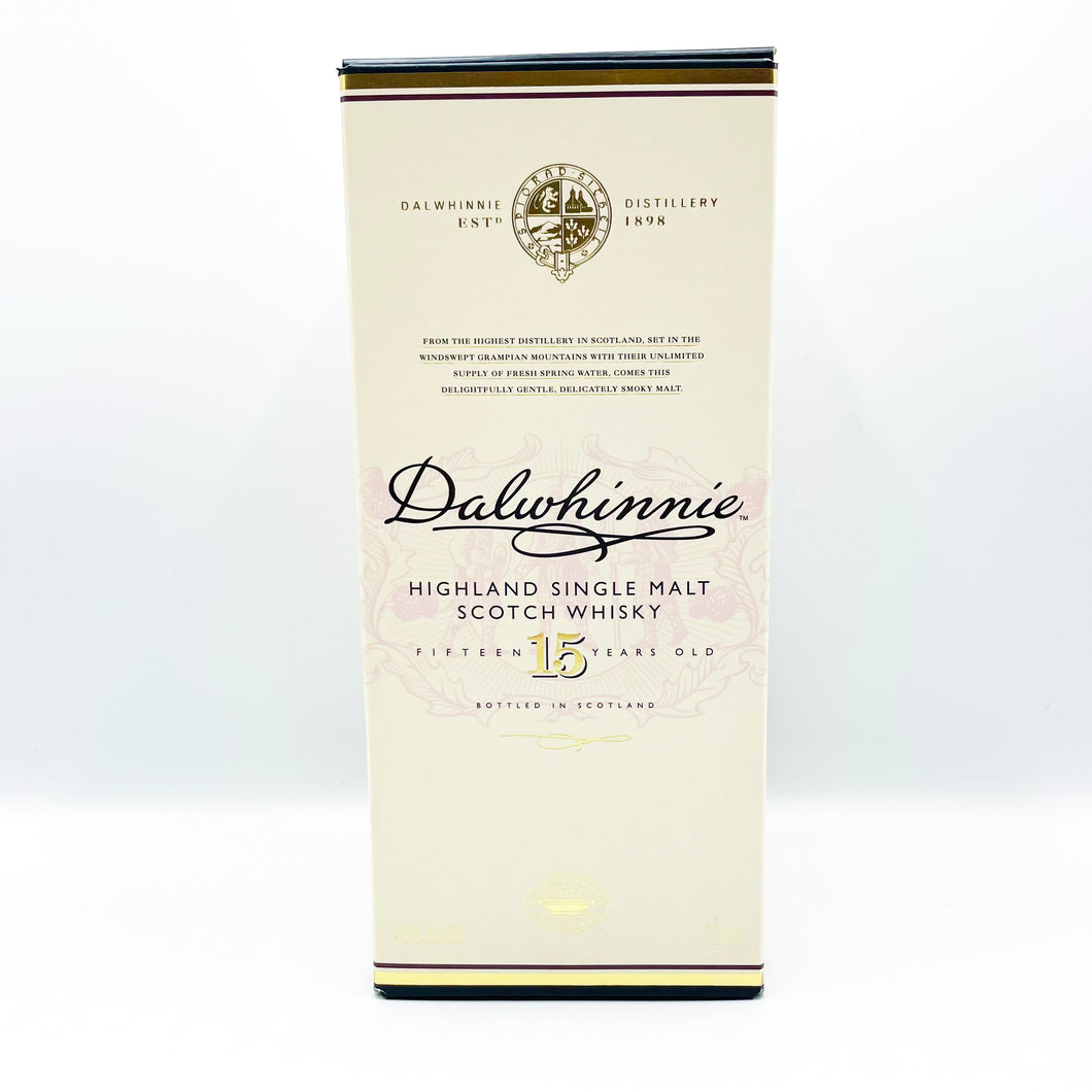 DALWHINNIE 15YR HIGHLAND SINGLE MALT SCOTCH WHISKEY 750ML