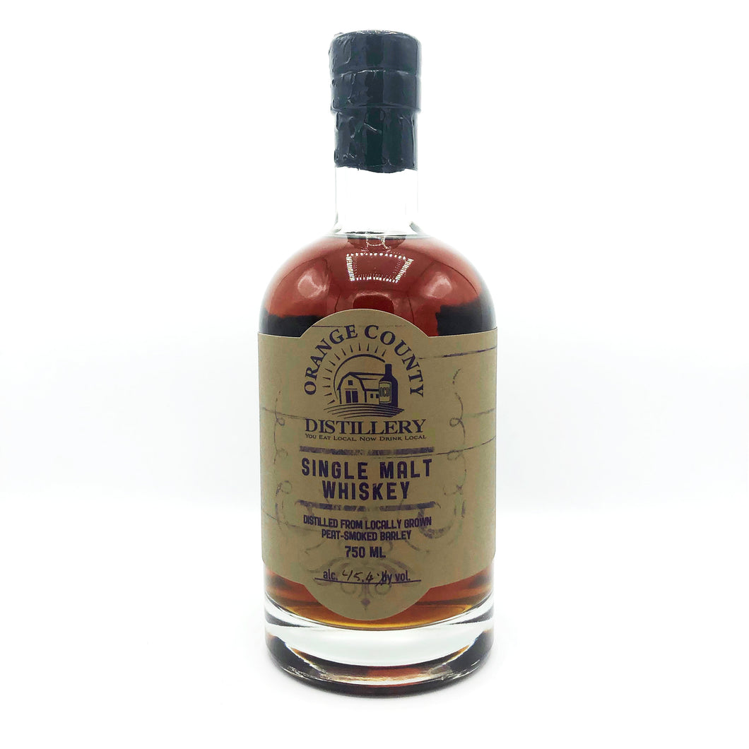 ORANGE COUNTY DISTILLERY PEATED SINGLE MALT WHISKEY 750ML