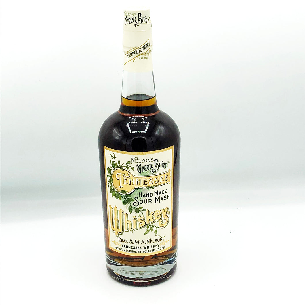NELSON'S GREEN BRIER TENNESSEE SOUR MASH WHISKEY 750ML